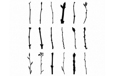 tree buds SVG, PNG, DXF, clipart, EPS, vector