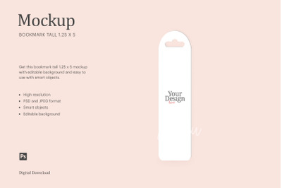 Bookmark Tall Mockup