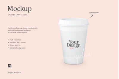 Coffee Cup Sleeve Mockup