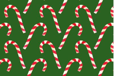 christmas seamless pattern watercolor candy cane