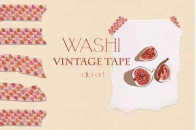 Washi Vintage Tape Clipart Collection