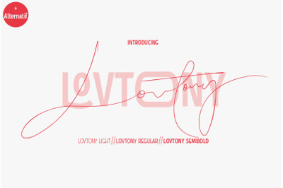 Lovtony - Font Duo