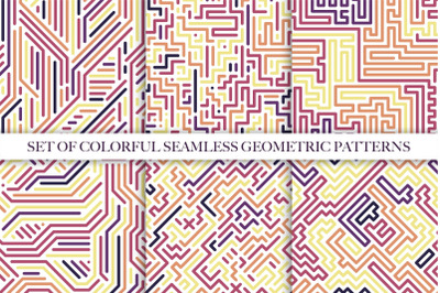 Color geometric seamless pattens