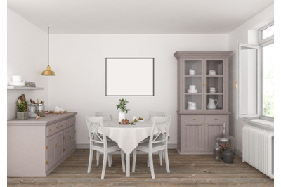 Interior scene artwork background interior mockup