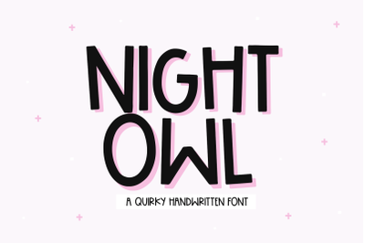 Night Owl - Fun Handwritten Font