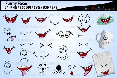 Funny Faces SVG Bundle