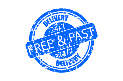 Rubber stamp seal delivery free and fast, 7 days 24 hours