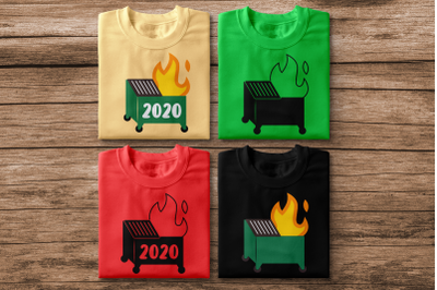 Dumpster Fire | SVG | PNG | DXF | EPS