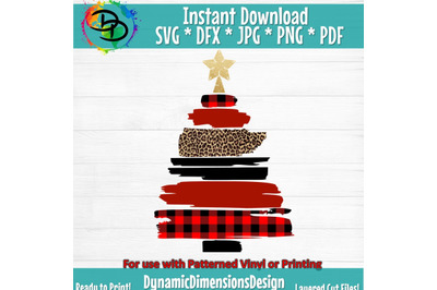 Brush Stroke Christmas Tree SVG&2C; Christmas&2C; Brushstroke&2C; Christmas Tre