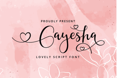 Gayesha - Lovely Script