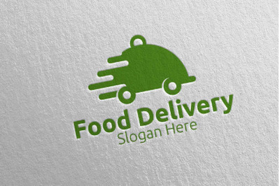 Fast Food Delivery Service Logo 3