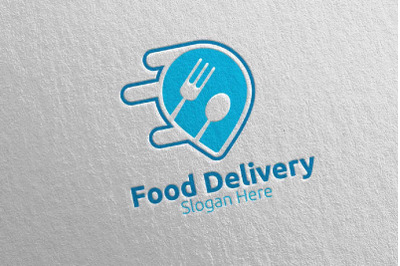 Fast Food Delivery Service Logo 6