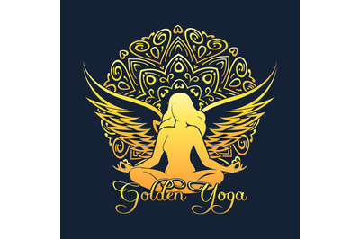 Golden Yoga Emblem