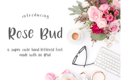 Rose Bud Hand Lettered Font