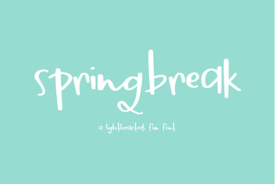 Springbreak Sans Font