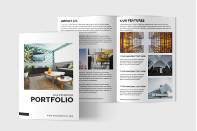 Multipurpose Bifold Brochure Template | Portfolio Brochure