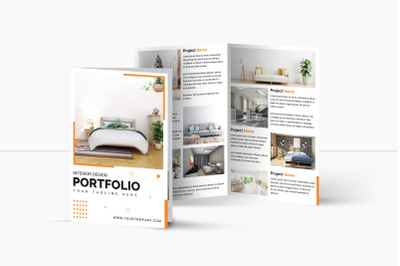 Interior Design bifold Brochure | Multipurpose Bifold Brochure
