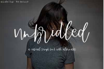 Unbridled Script Font