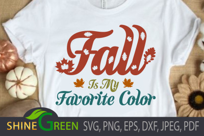 Fall SVG - My Favorite Color - Vintage, Oak Leaves
