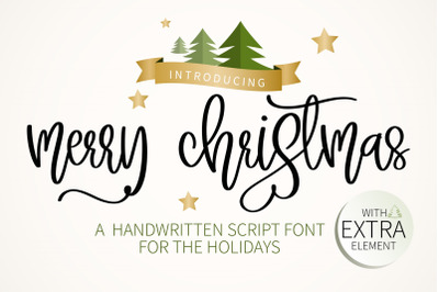 Merry Christmas - A sweet script handwritten font