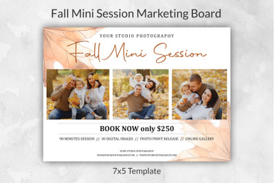 Fall Mini Session Template | Autumn Mini Session Template