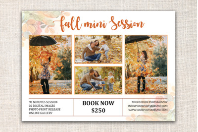 Fall Mini Session Template | Autumn Mini Session Template