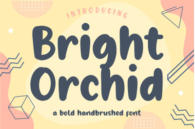 Bright Orchid Bold Handbrushed Font
