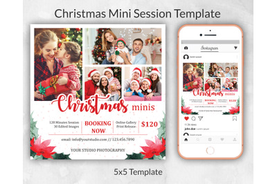 Christmas Mini Session Template | Winter Mini Session