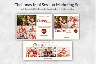 Christmas Mini Session Marketing Set | Winter Min Session