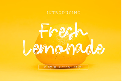 Fresh Lemonade Brush Monoline