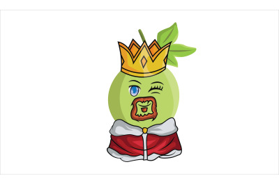 Passion Fruit King Cartoon Character