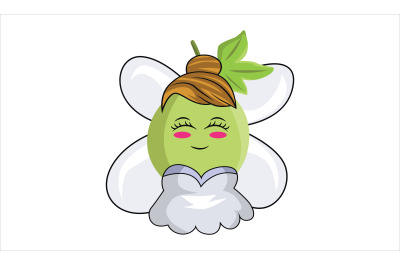 Passion Fruit Fairy Cartoon Character