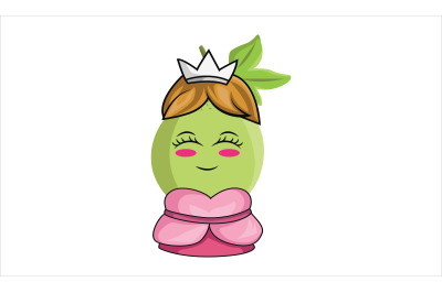 Passion Fruit Princess Cartoon Character