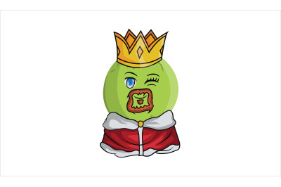 Melon Fruit King Cartoon Character