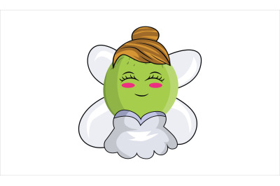 Melon Fruit Fairy Cartoon Character