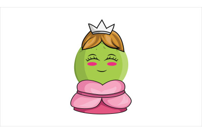 Melon Fruit Princess Cartoon Character