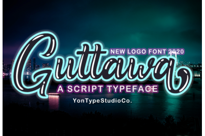 Guttawa | A Logo Typeface Font