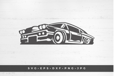 Retro car icon isolated on white background vector illustration. SVG,