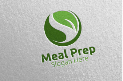 Meal Prep Healthy Food Logo 2