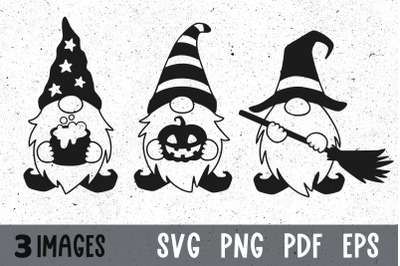 Halloween gnome svg for cricut Gnome clipart Gnome witch svg files