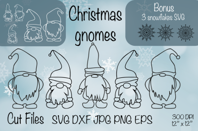 Gnome SVG. Christmas Gnome Cut File. Gnome bundle svg.