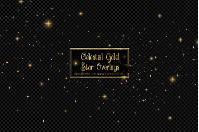 Celestial Gold Star Overlays