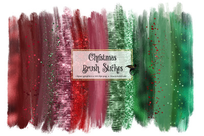 Christmas Brush Strokes Clipart