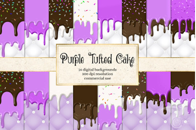 Purple Tufted Cake Backgrounds