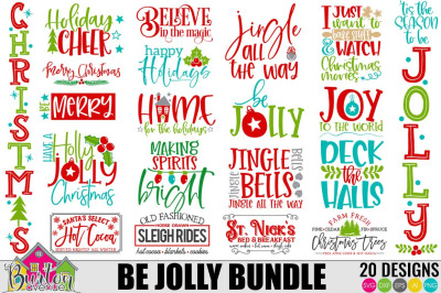 Be Jolly Christmas SVG Bundle | Christmas SVG Files