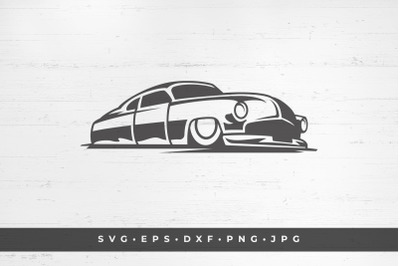 Retro car icon isolated on white background vector illustration. SVG,