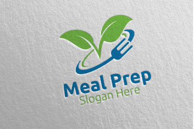 Meal Prep Healthy Food Logo 7