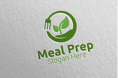 Meal Prep Healthy Food Logo 8