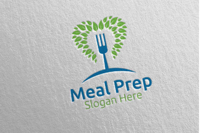 Meal Prep Healthy Food Logo 11