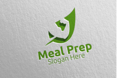 Meal Prep Healthy Food Logo 12